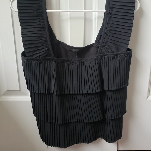 J. Crew Black Tank with Fringe Design - XS - Picture 4 of 4